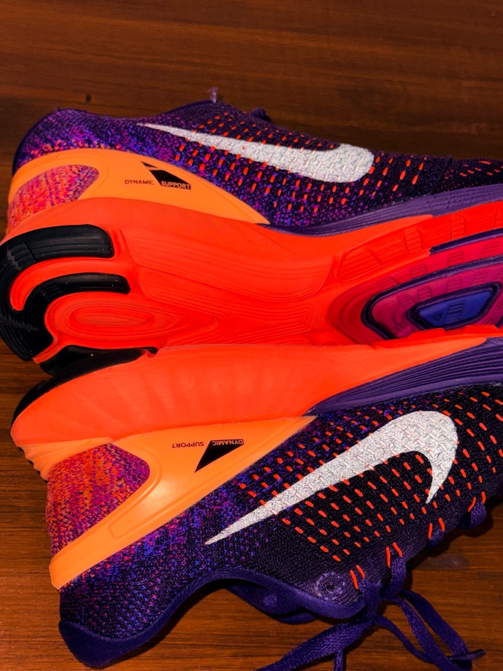 Nike Purple & Orange Lunarglide 7 Running Shoes - Picture 12 of 16